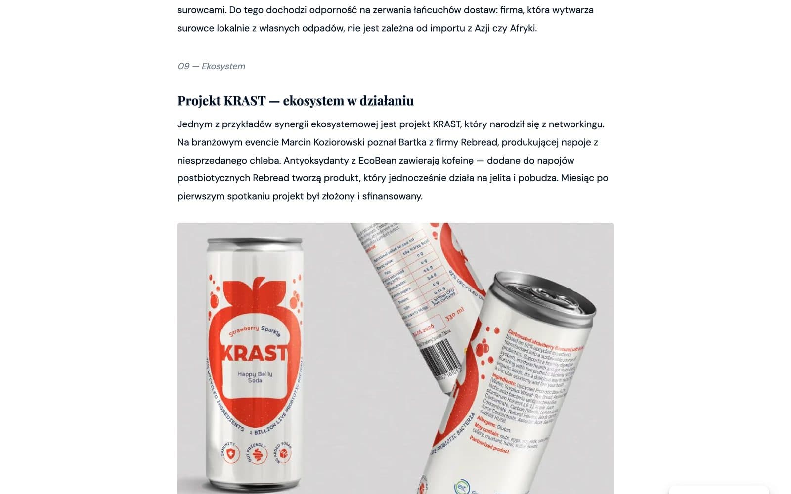 Artykuł — EcoBean × KRAST