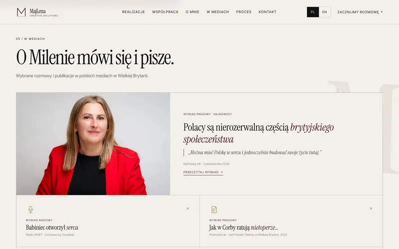 W mediach